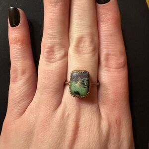 Ruby in Zoisite Ring